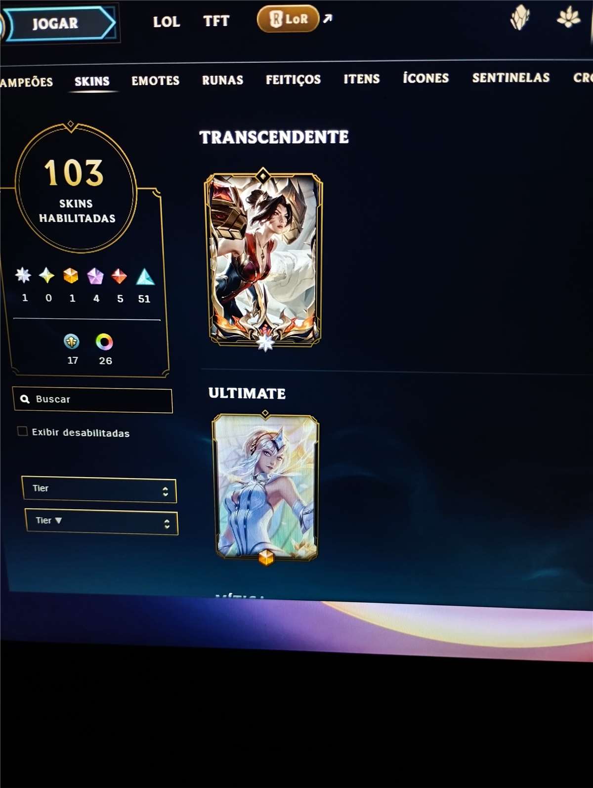 Venda de conta de jogo League of Legends Venda de conta de jogo League of Legends