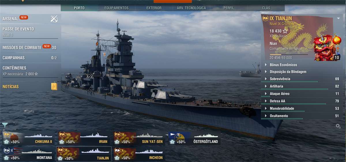 Venda de conta de jogo World of Warships Venda de conta de jogo World of Warships