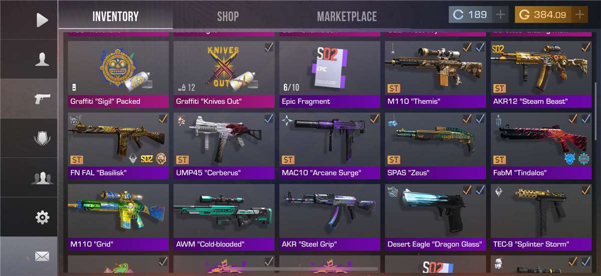 Game account sale Standoff 2 Game account sale Standoff 2