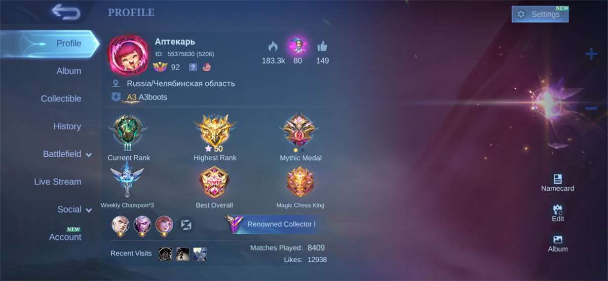 Game account sale Mobile Legends Game account sale Mobile Legends