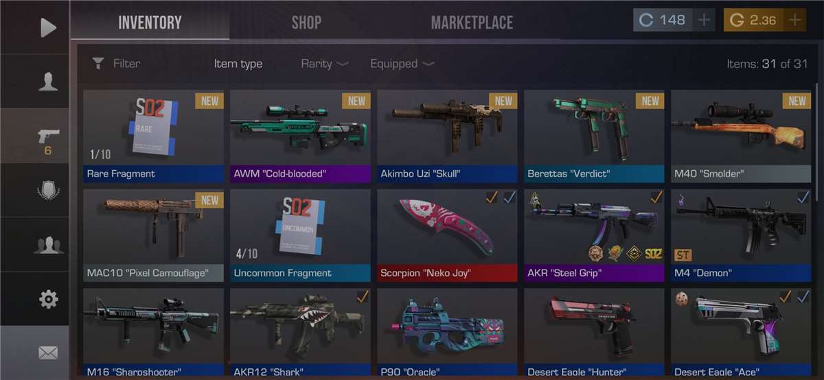 Game account sale Standoff 2 Game account sale Standoff 2