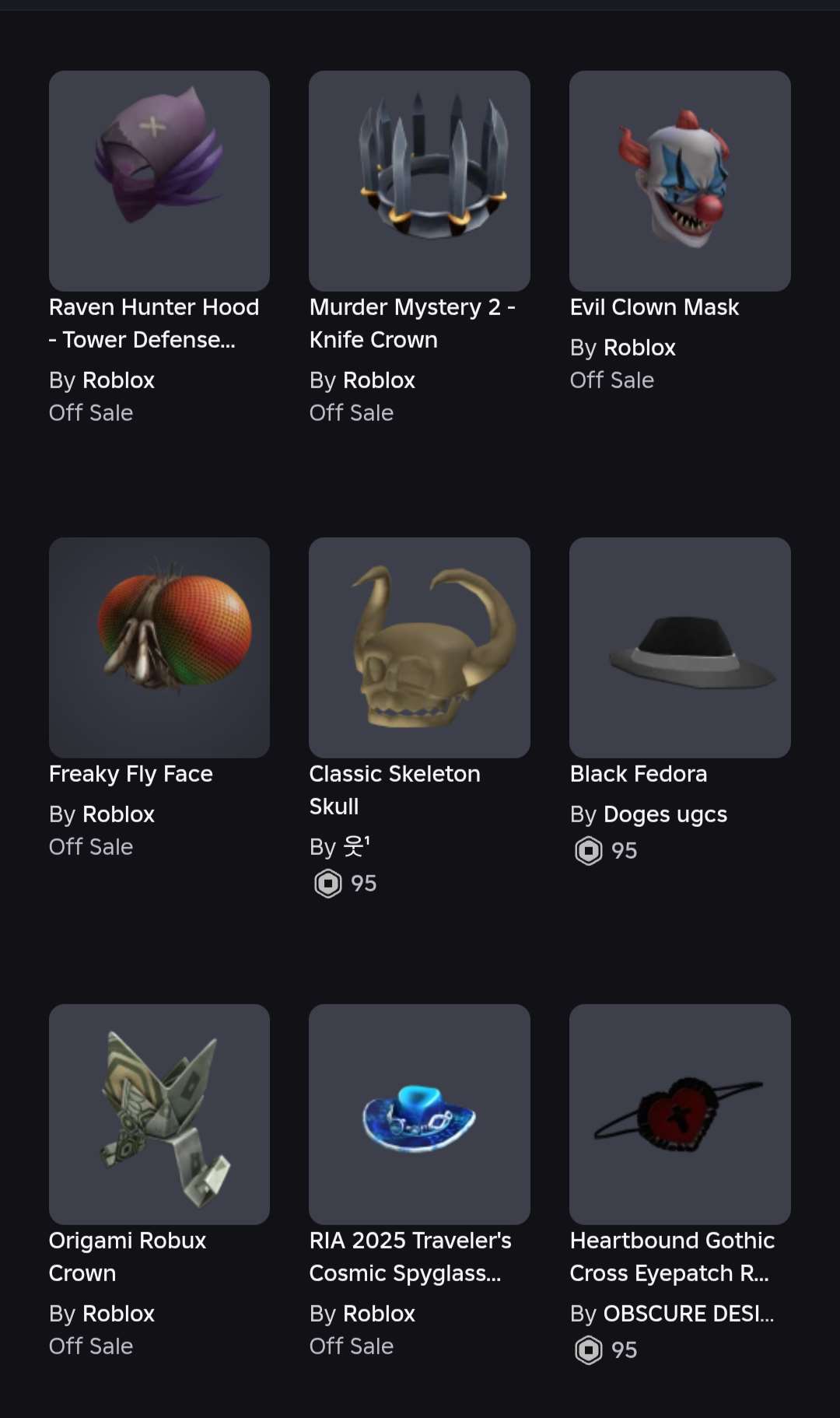 Game account sale Roblox Game account sale Roblox