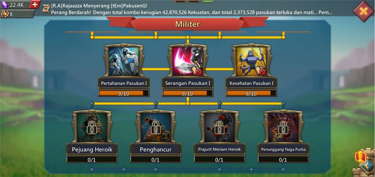 Penjualan akun permainan Lords Mobile Penjualan akun permainan Lords Mobile