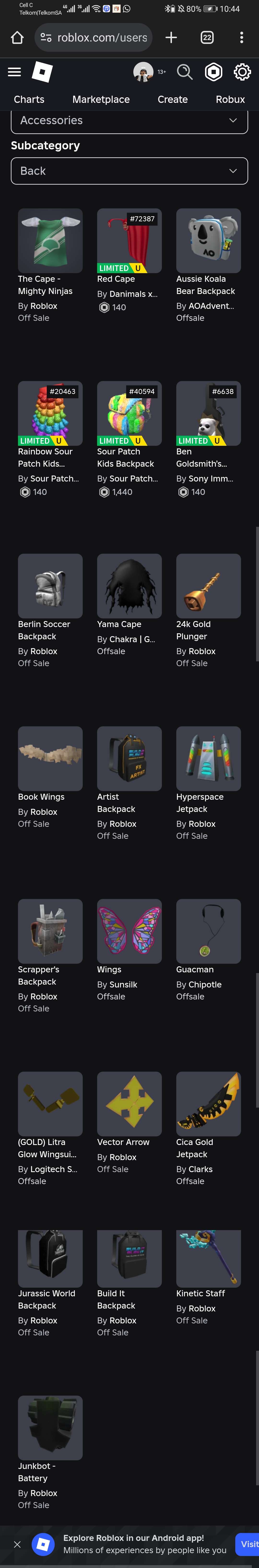 Game account sale Roblox Game account sale Roblox