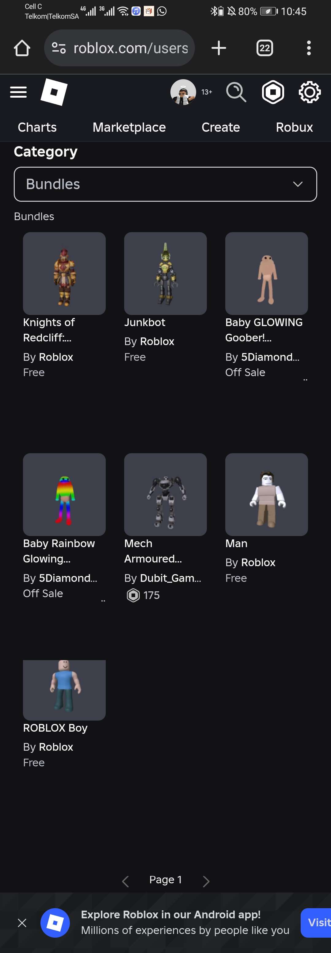 Game account sale Roblox Game account sale Roblox