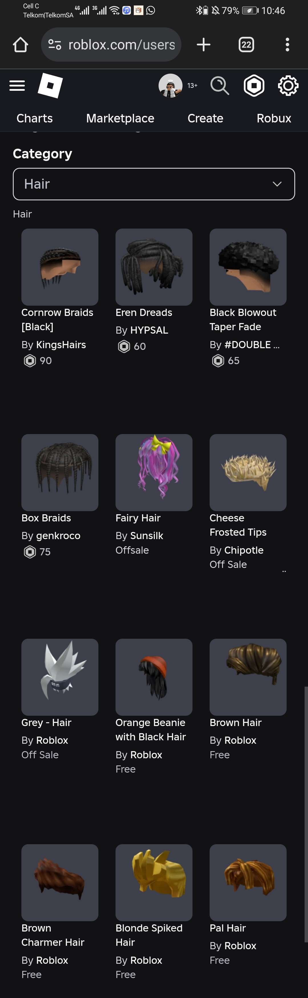 Game account sale Roblox Game account sale Roblox