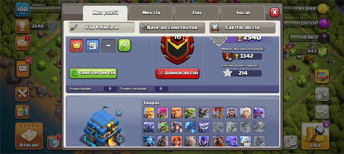 Venda de conta de jogo Clash of Clans Venda de conta de jogo Clash of Clans