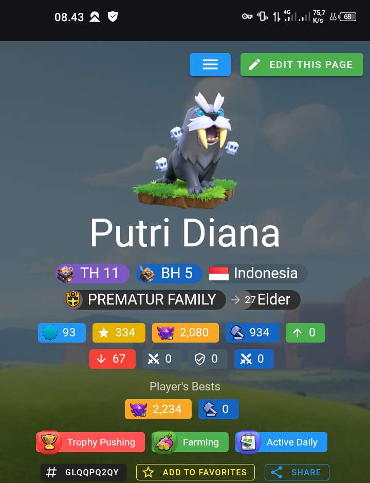 Penjualan akun permainan Clash of Clans Penjualan akun permainan Clash of Clans