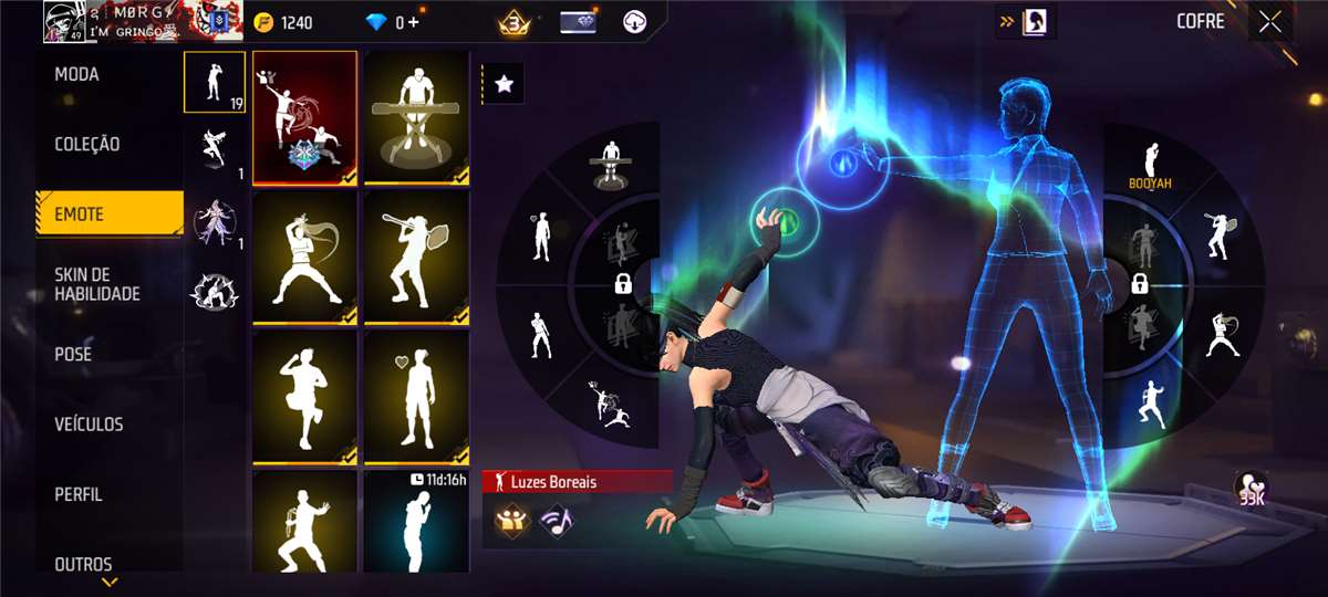 Venda de conta de jogo Free Fire