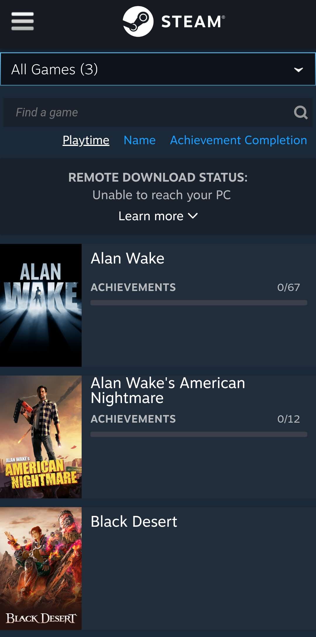 Game account sale Steam Game account sale Steam
