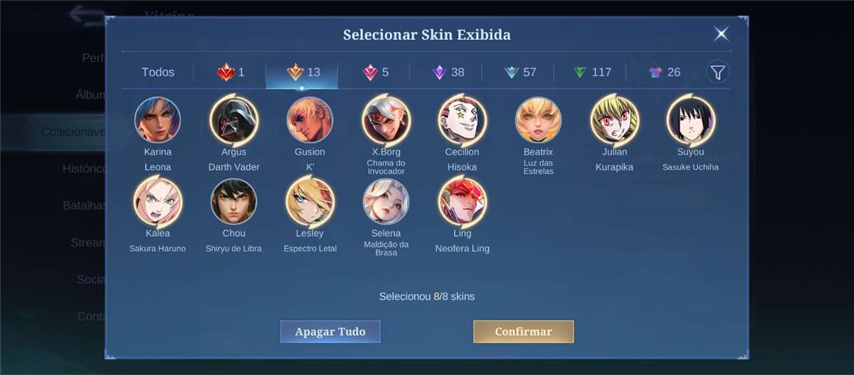 Venda de conta de jogo Mobile Legends Venda de conta de jogo Mobile Legends