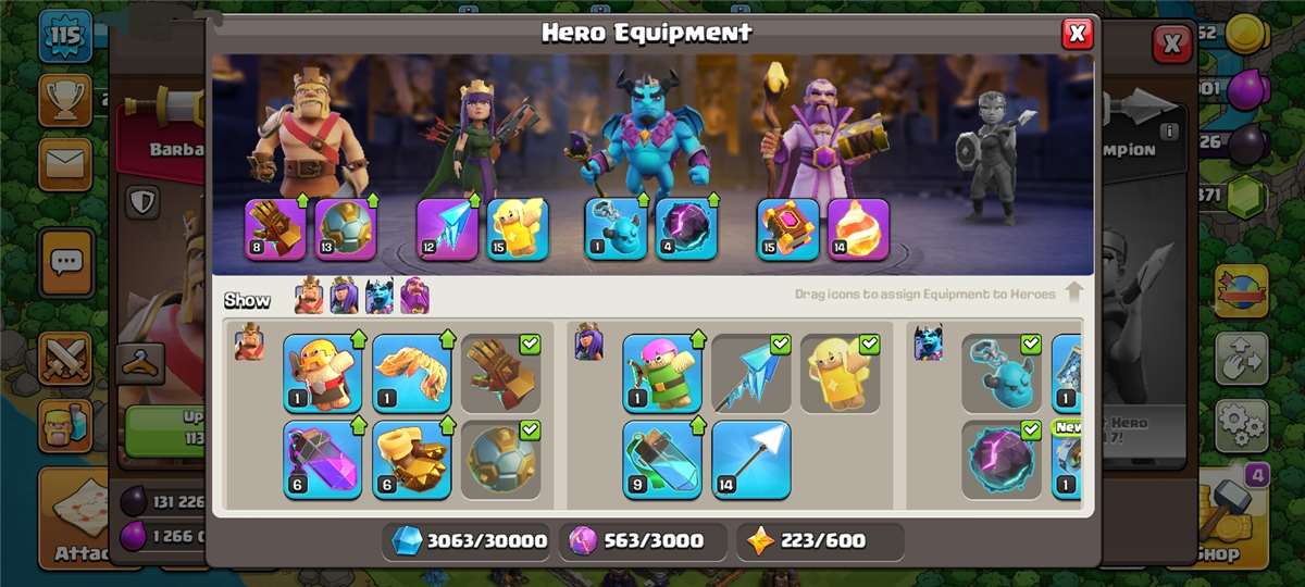 Game account sale Clash of Clans