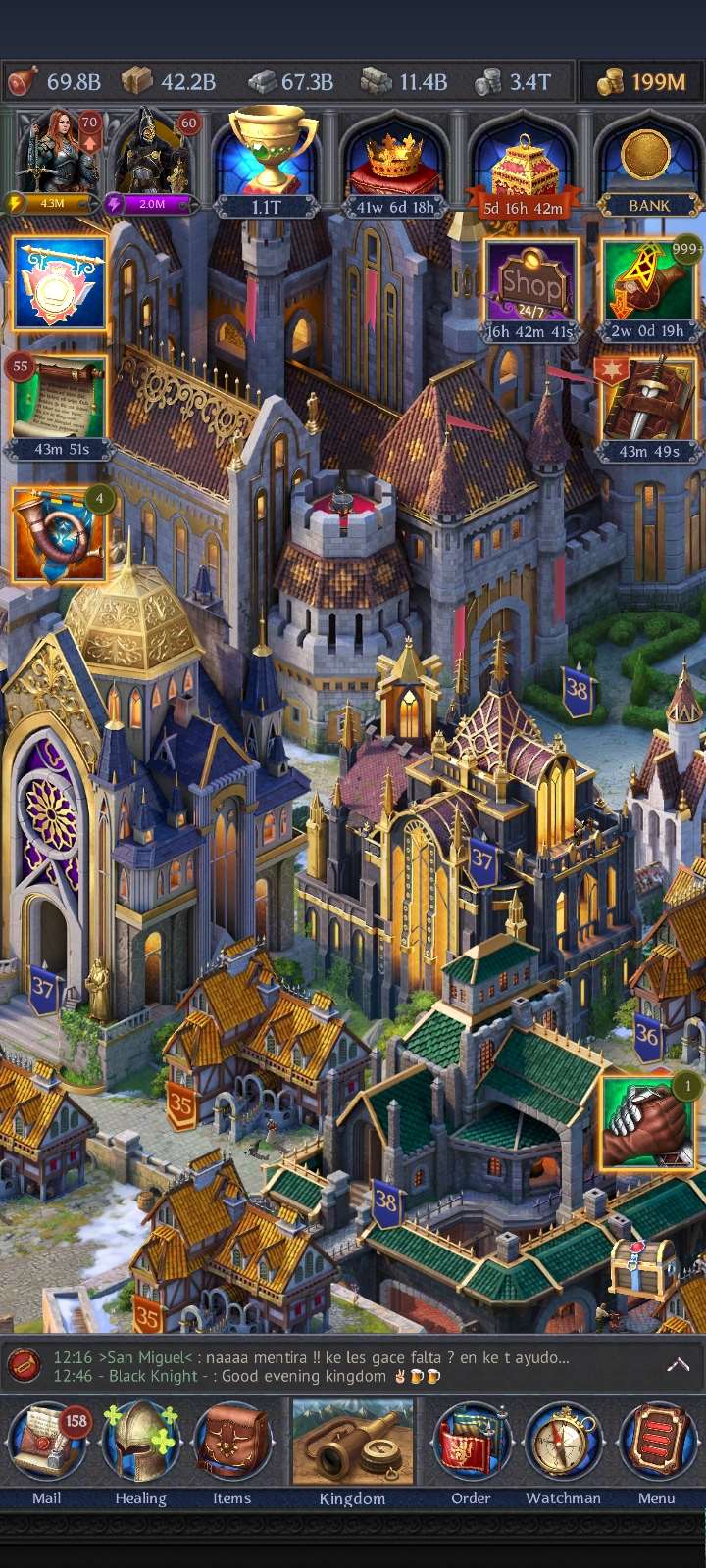 Penjualan akun permainan Throne Kingdom at War Penjualan akun permainan Throne Kingdom at War