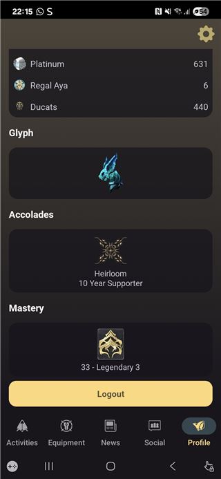 Accounts WarFrame
