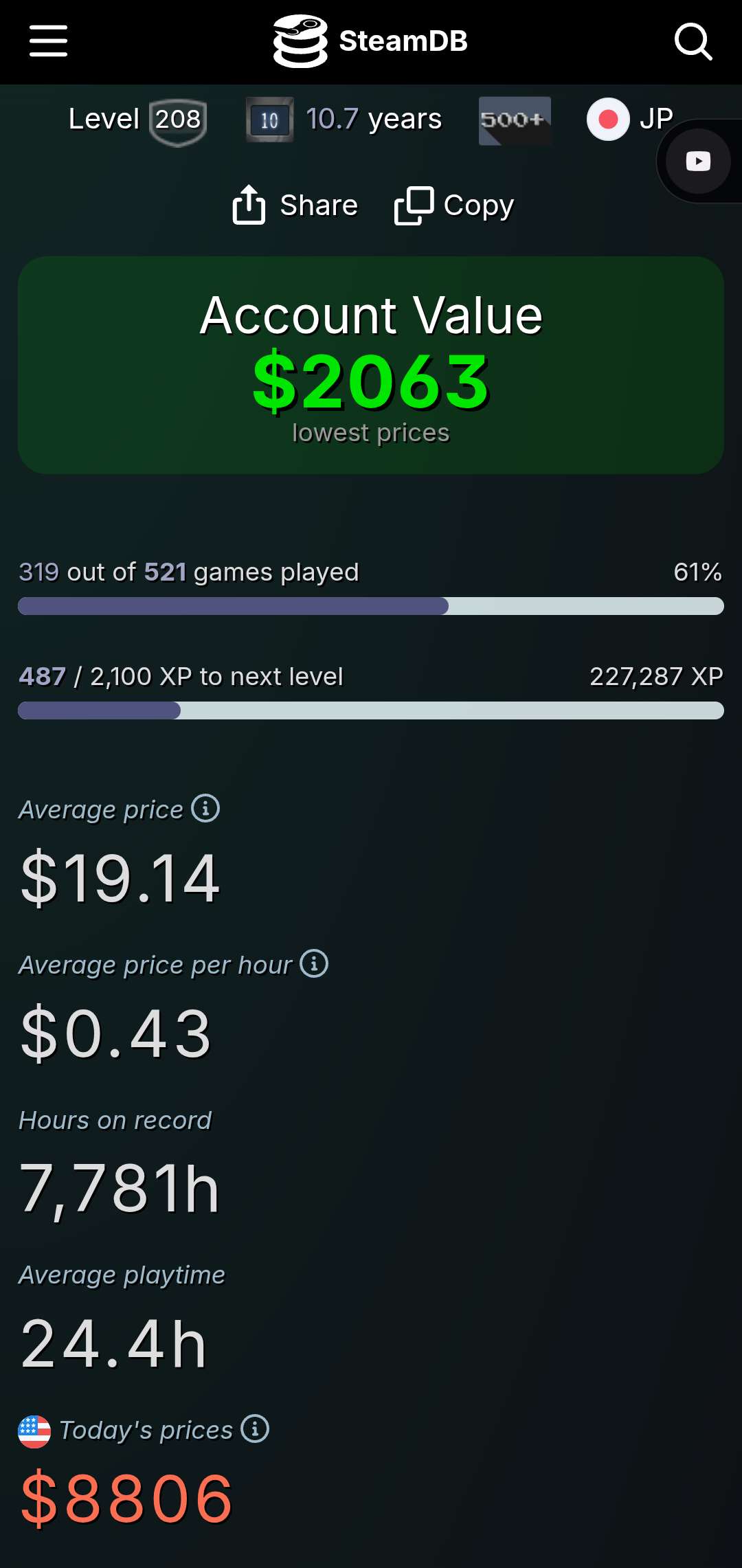 Game account sale Steam Game account sale Steam