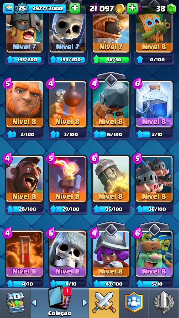 Venda de conta de jogo Clash Royale Venda de conta de jogo Clash Royale