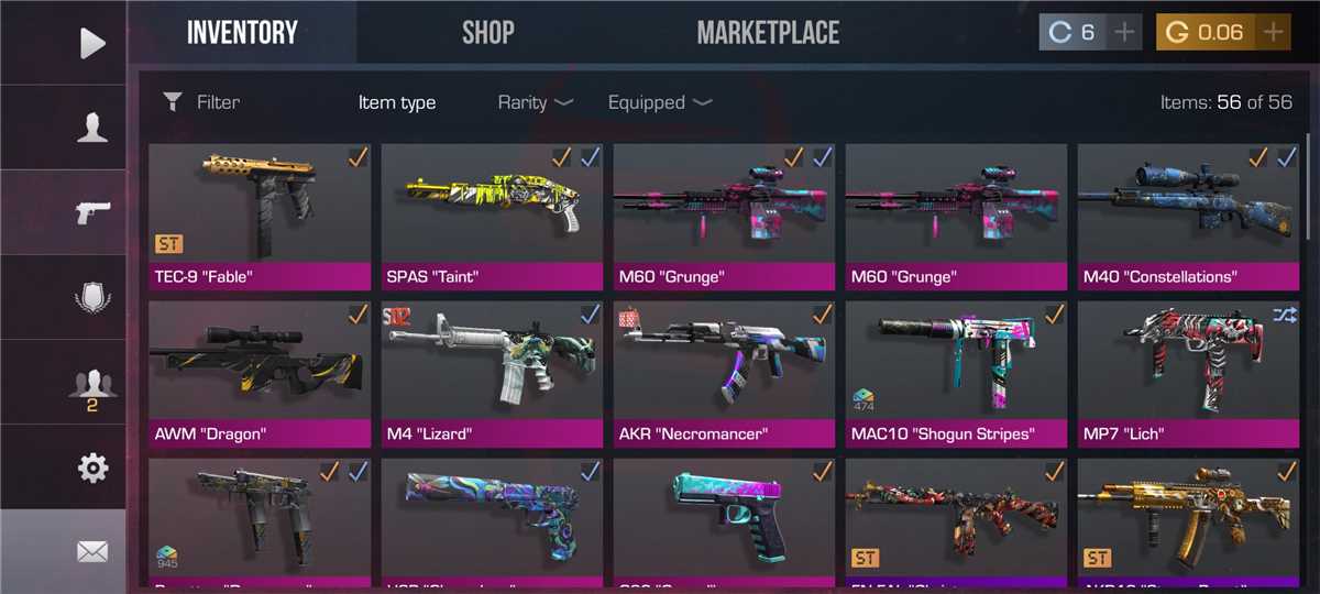 Game account sale Standoff 2