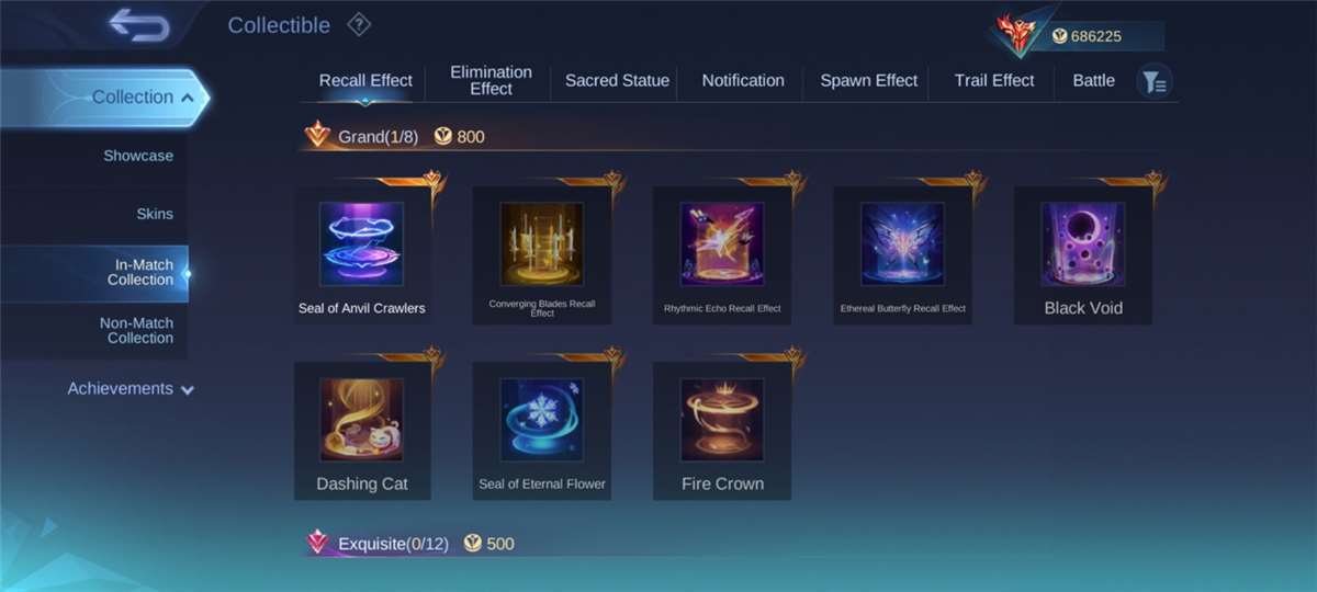 Game account sale Mobile Legends