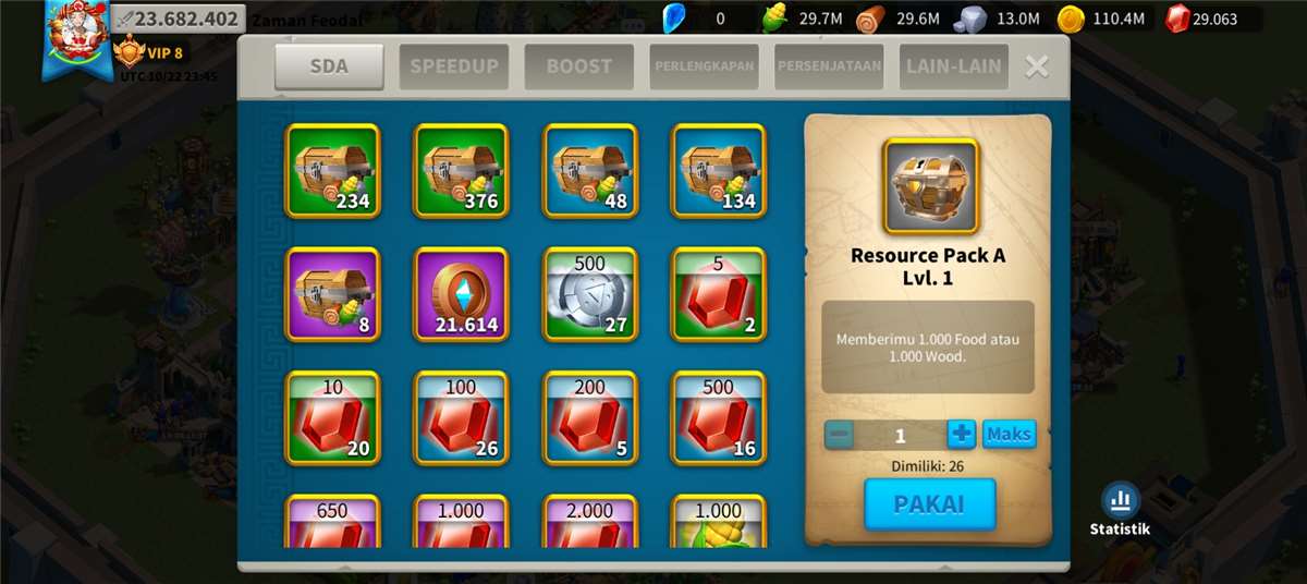 Penjualan akun permainan Rise Of Kingdoms Penjualan akun permainan Rise Of Kingdoms