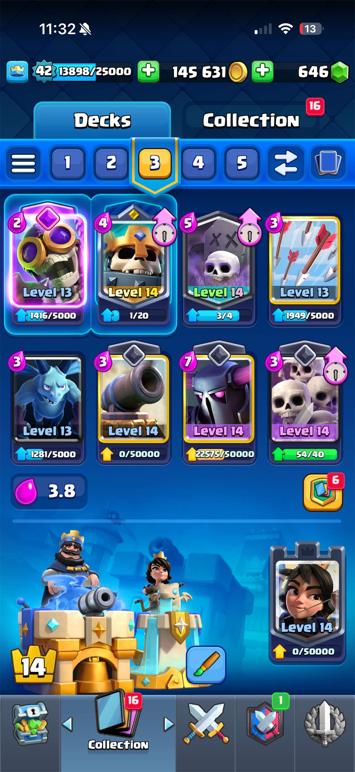 Game account sale Clash Royale