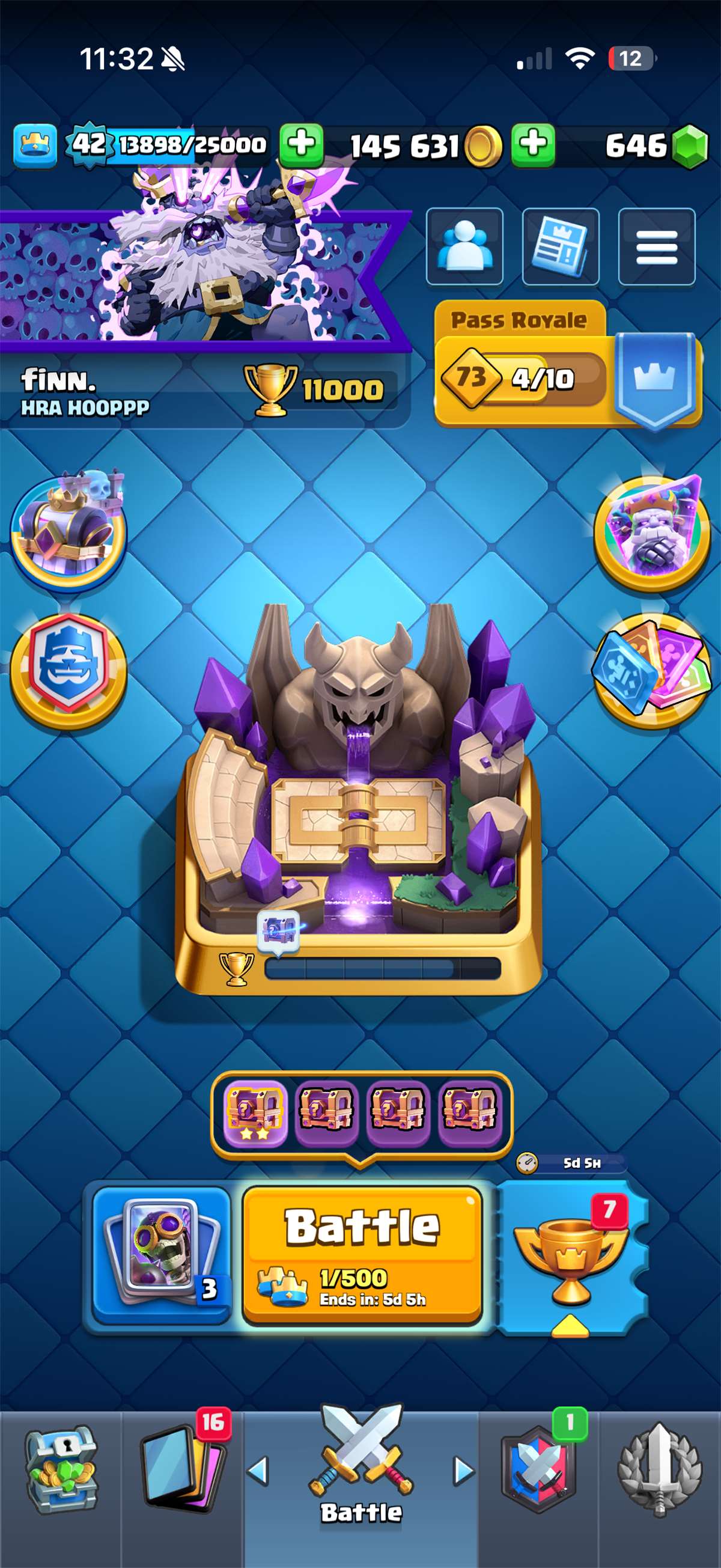 Game account sale Clash Royale