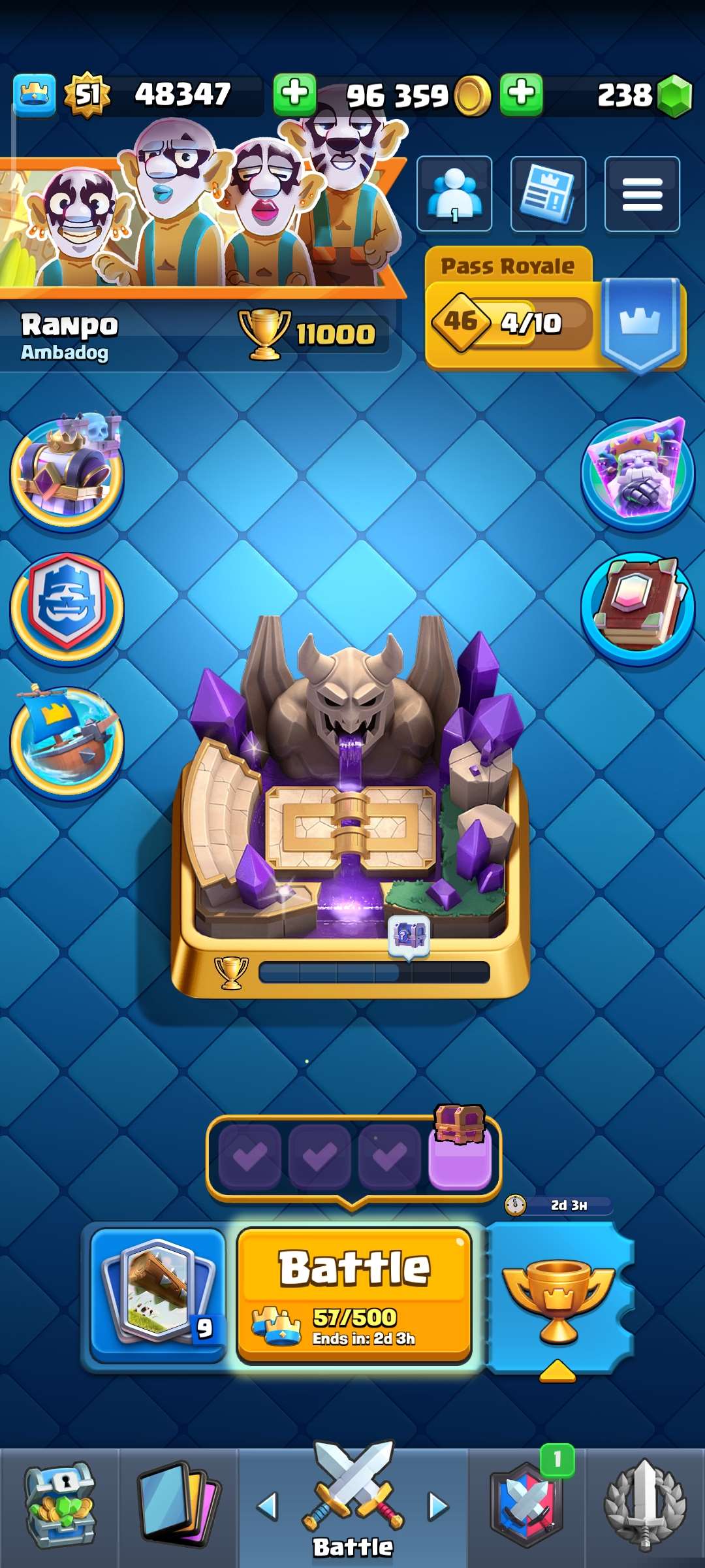 Penjualan akun permainan Clash Royale