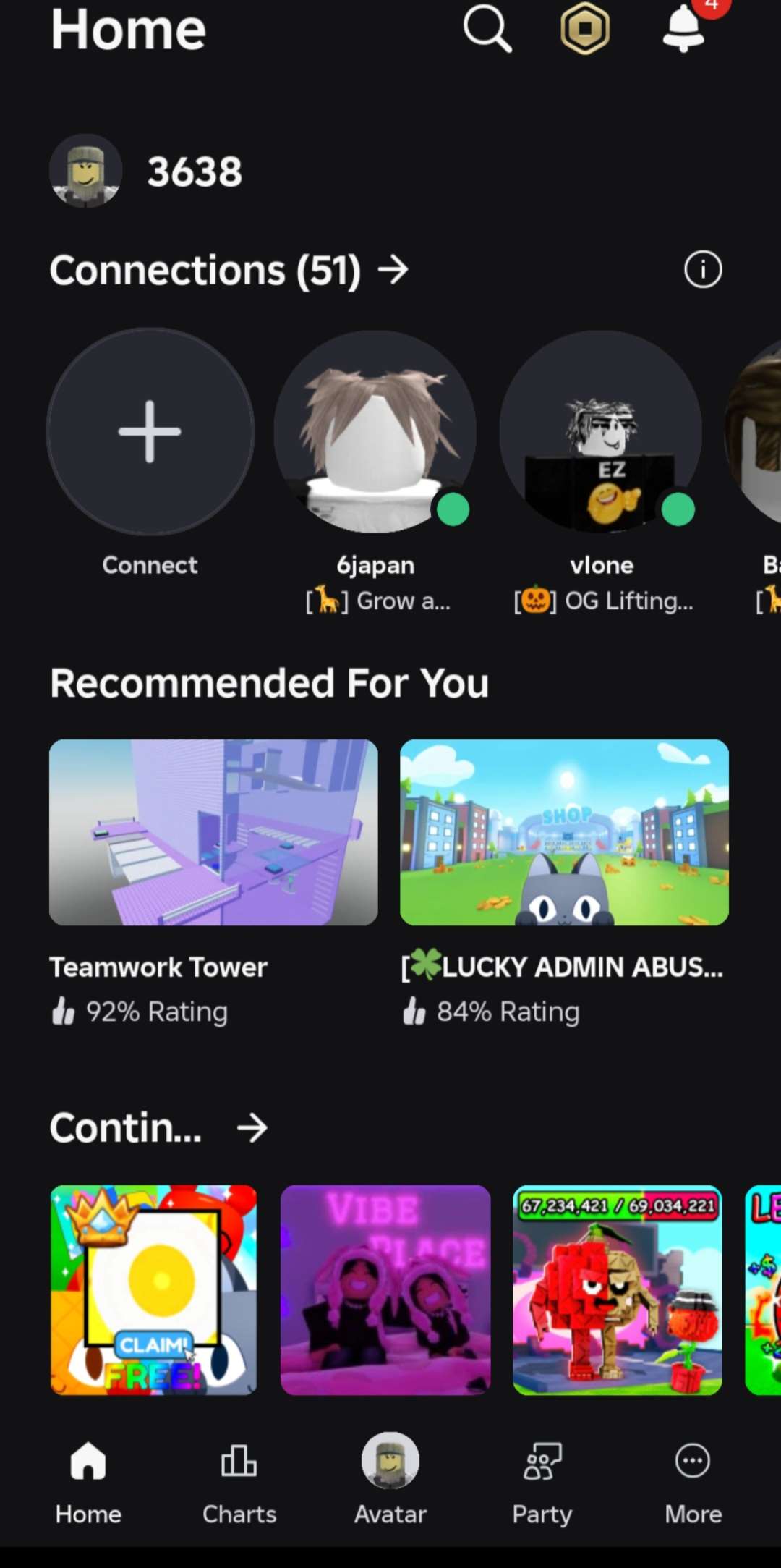 Game account sale Roblox