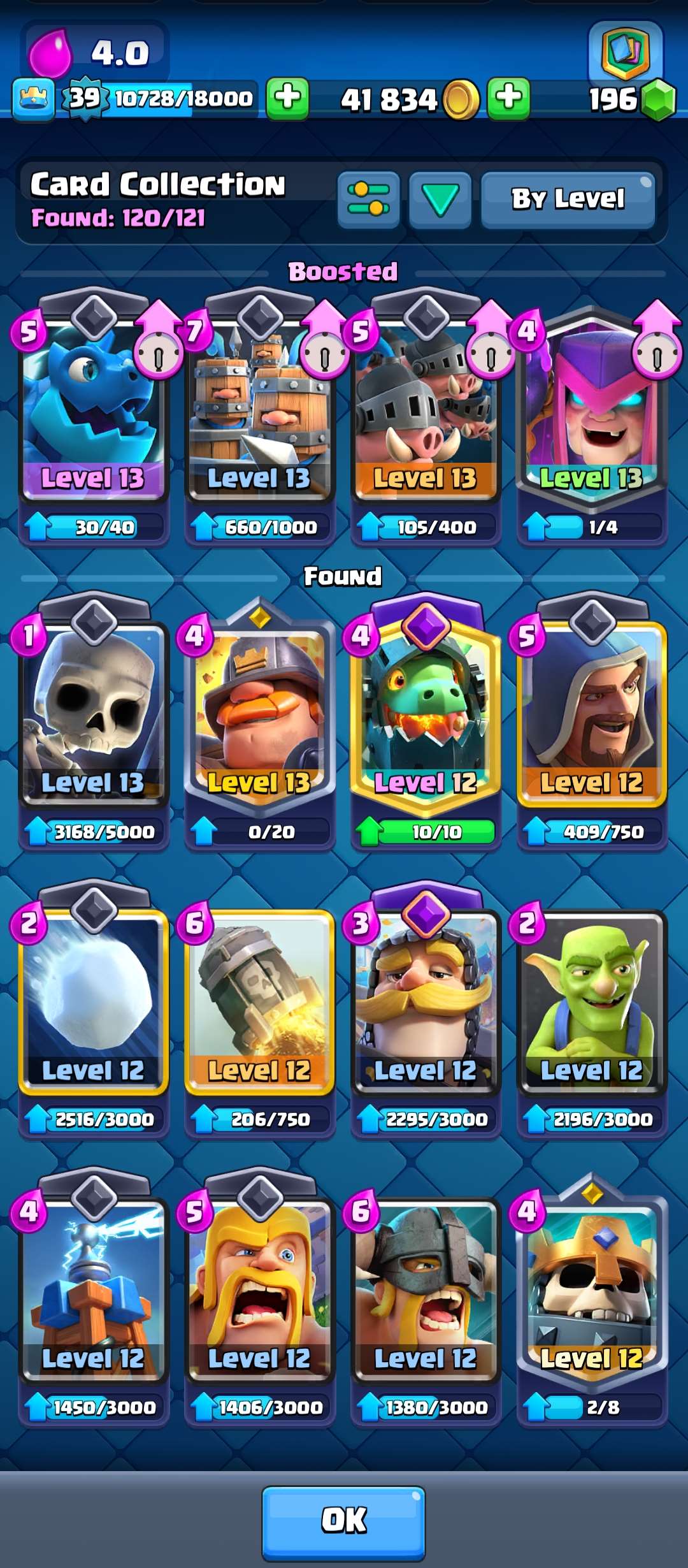 Game account sale Clash Royale