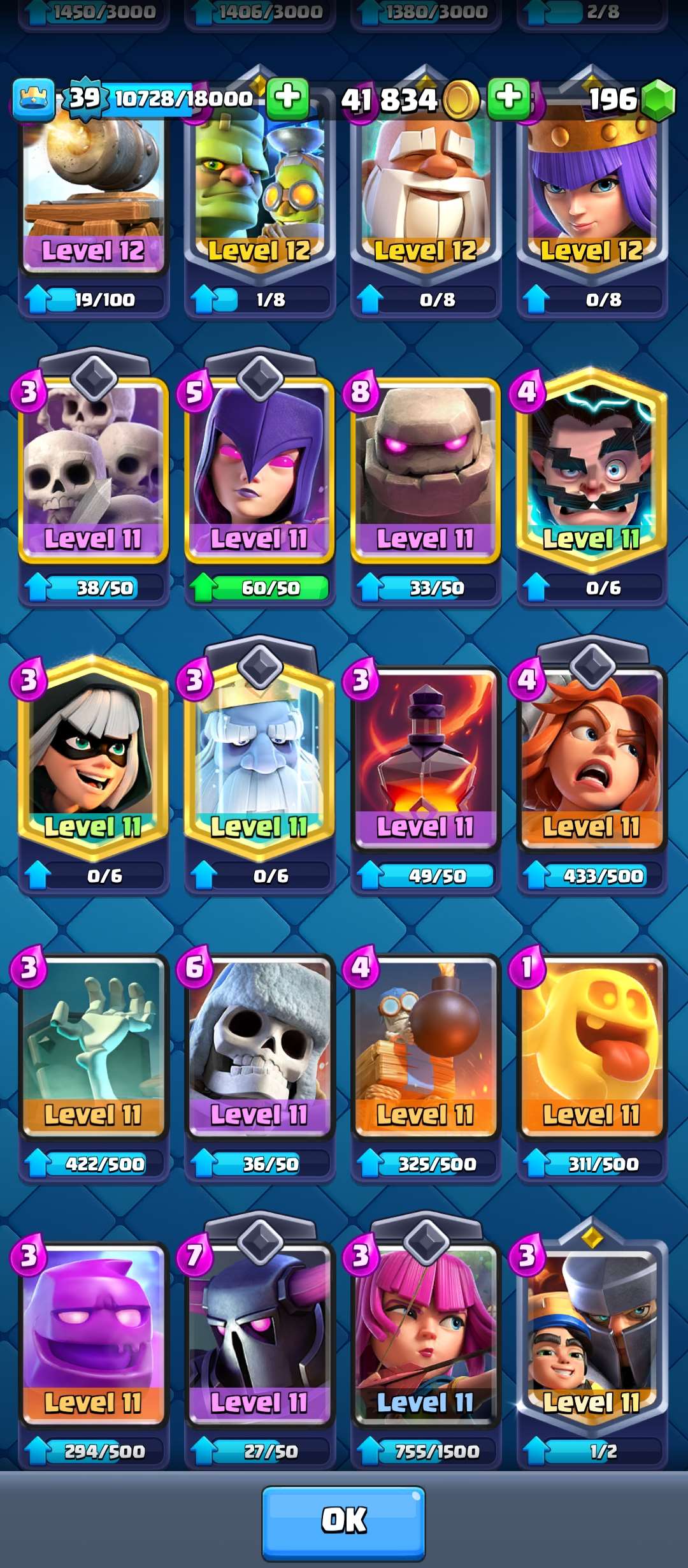Game account sale Clash Royale
