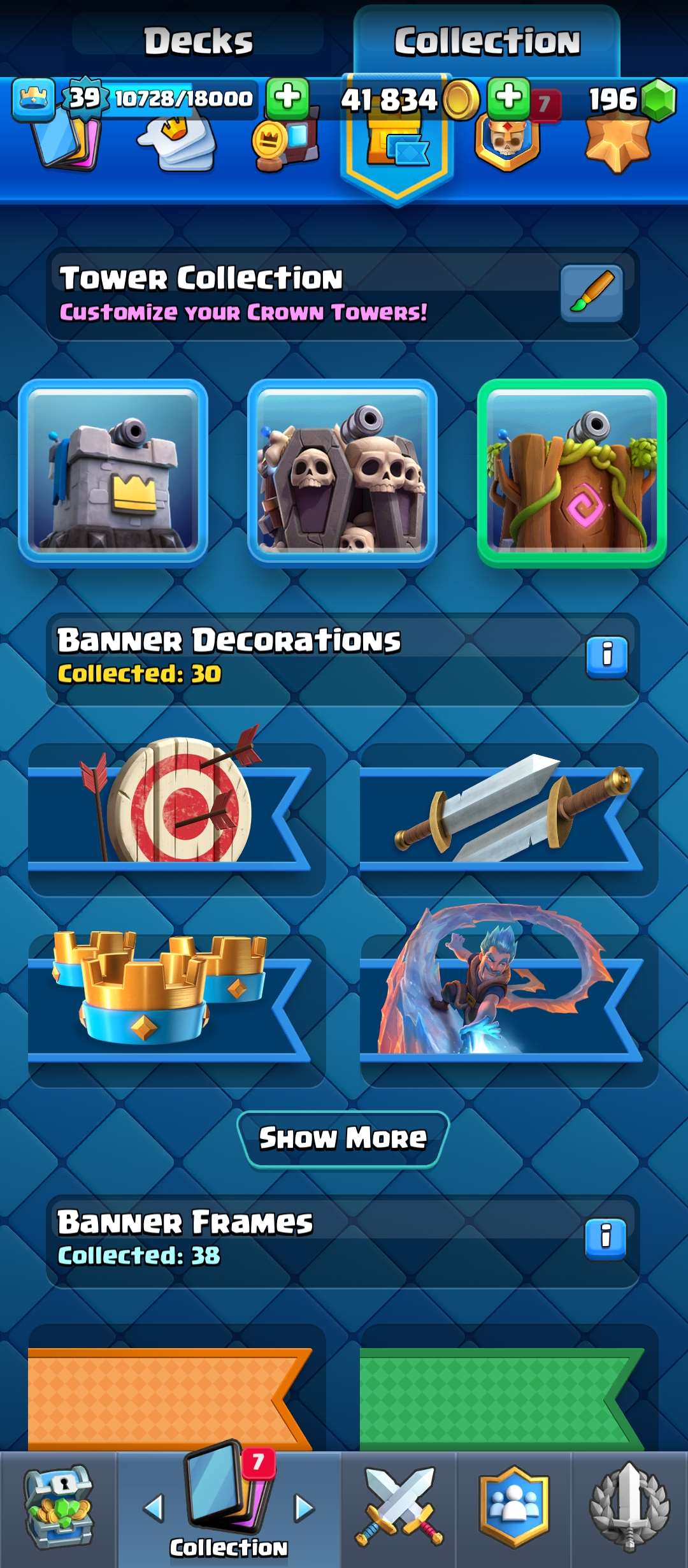 Game account sale Clash Royale