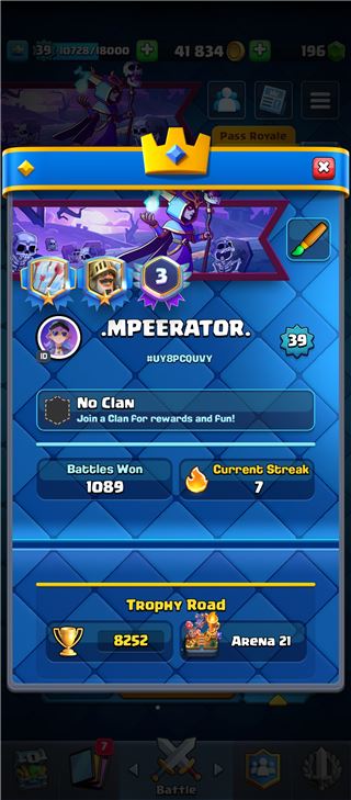 Accounts Clash Royale