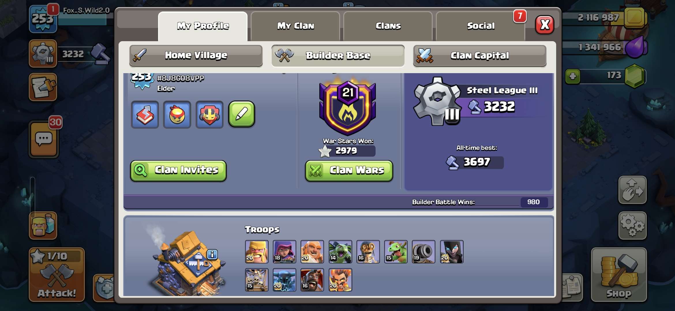 Game account sale Clash of Clans