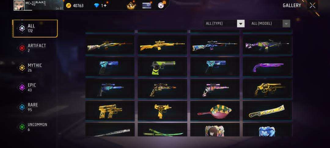 Game account sale Free Fire