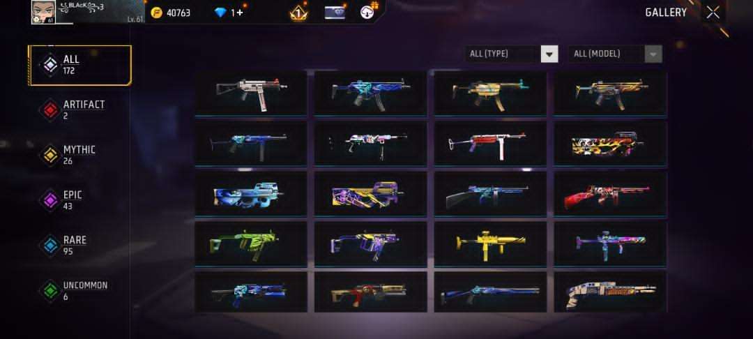 Game account sale Free Fire