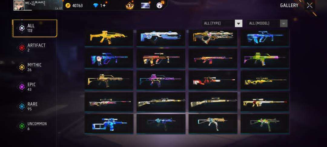 Game account sale Free Fire