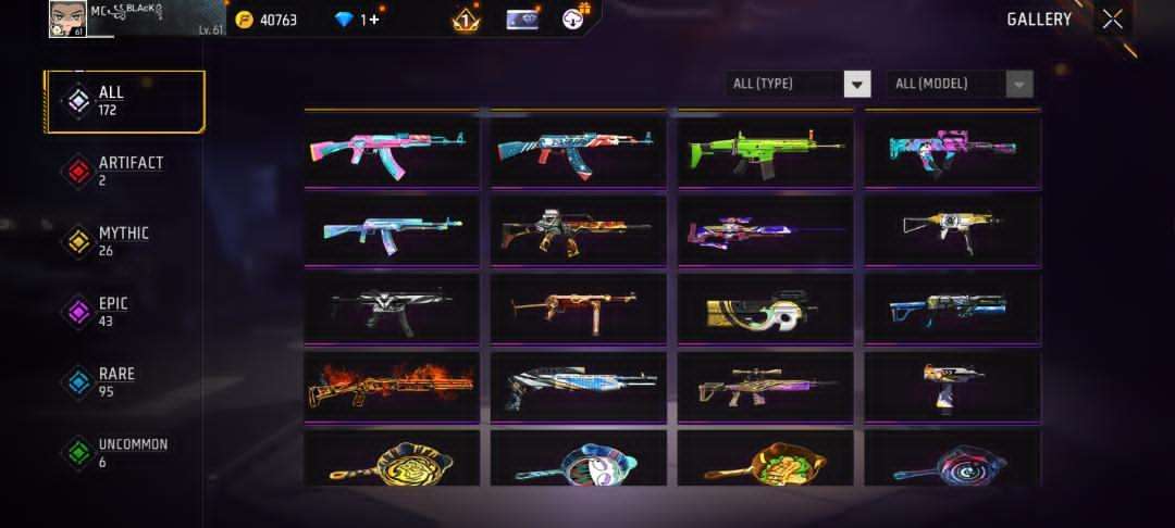 Game account sale Free Fire