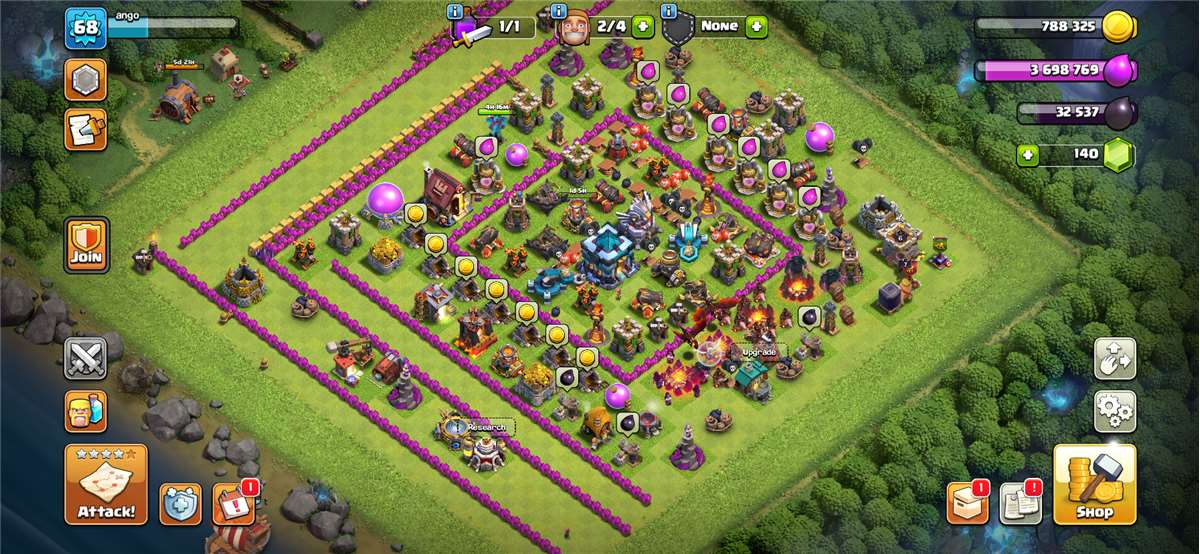 Game account sale Clash of Clans