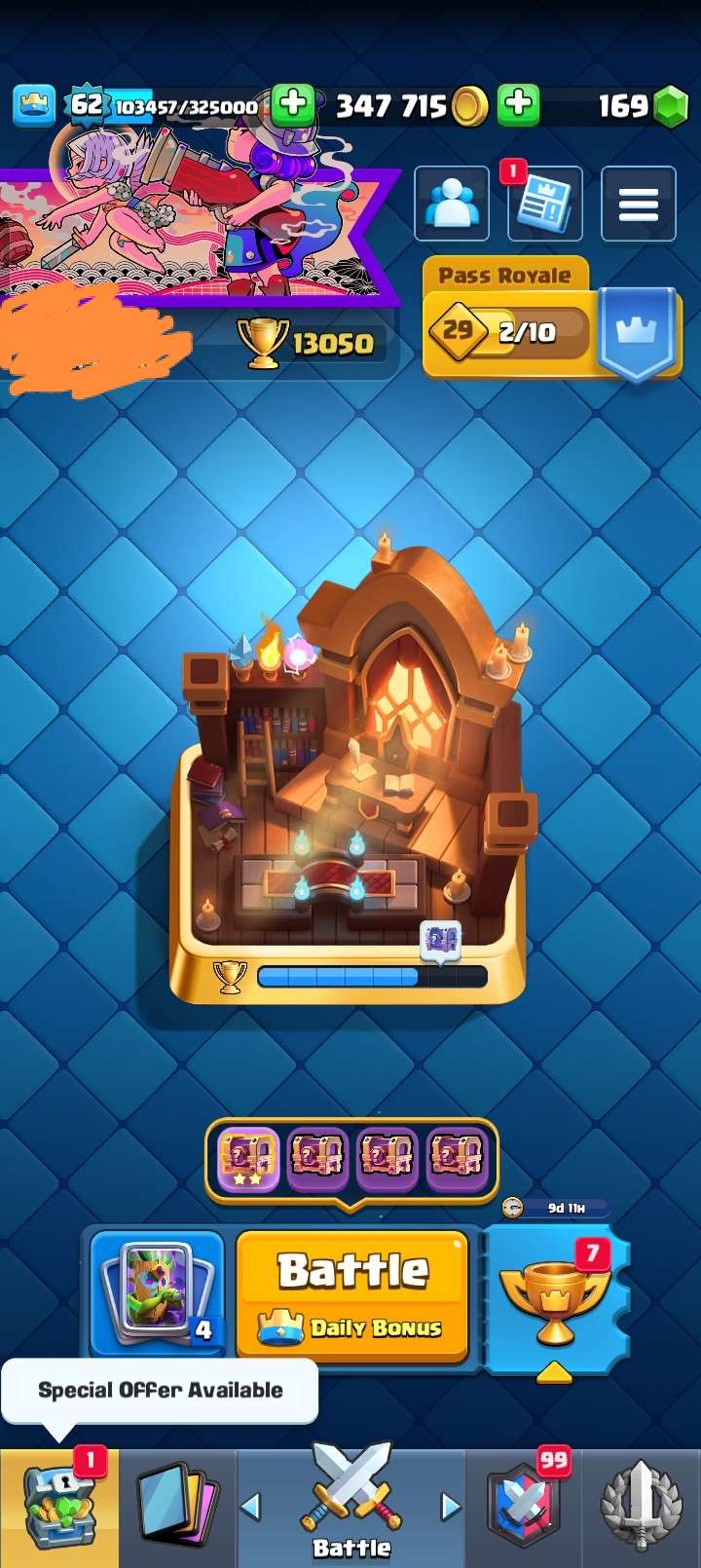 Game account sale Clash Royale