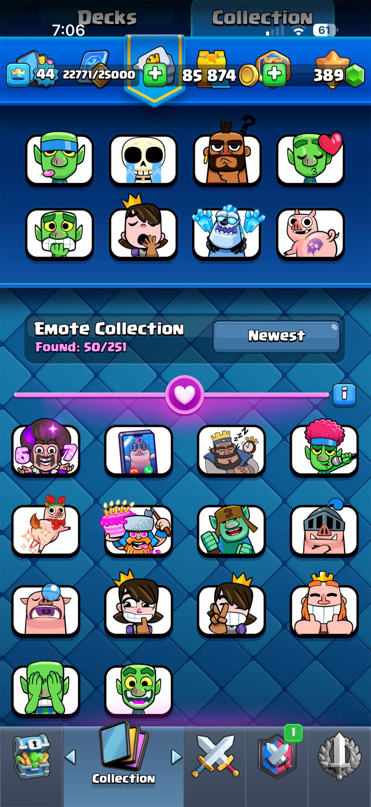 Game account sale Clash Royale
