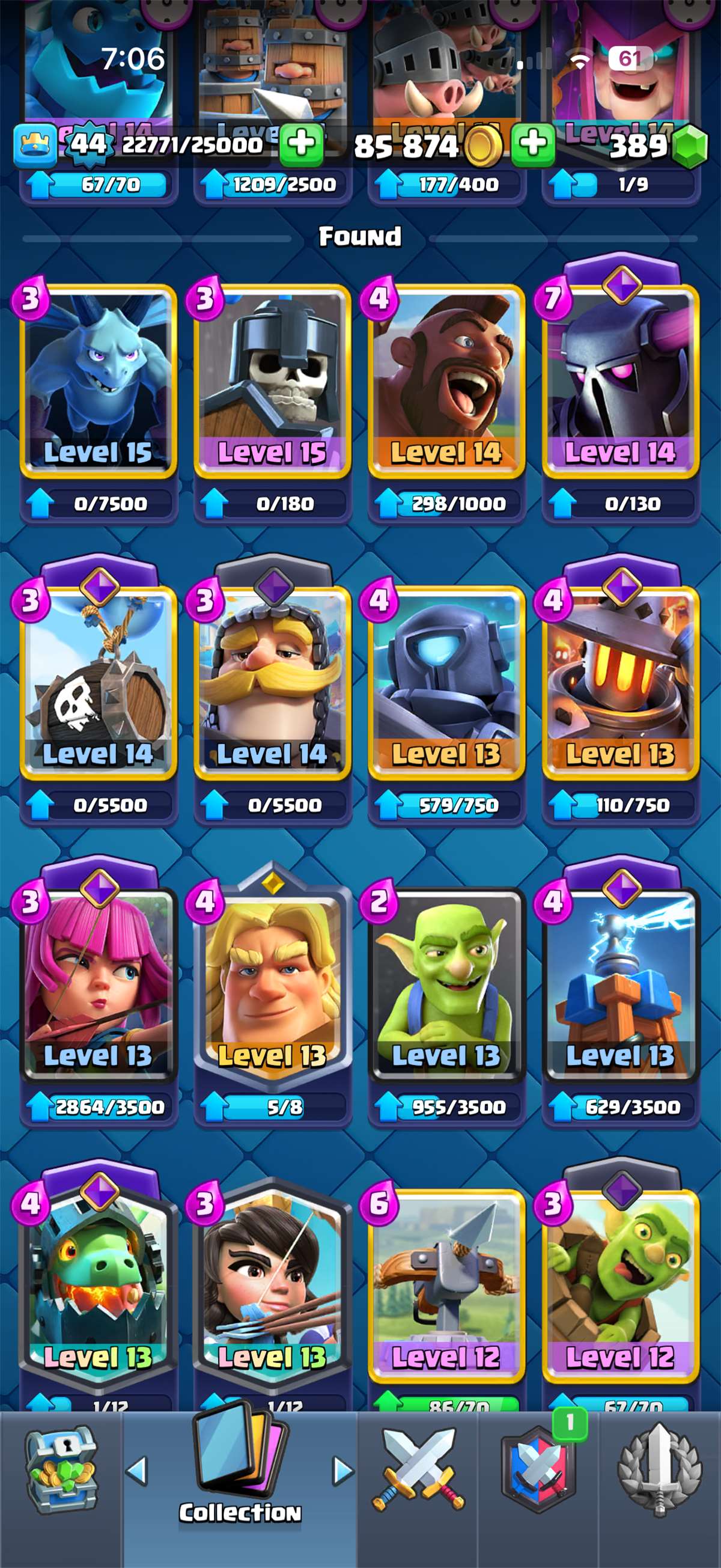 Game account sale Clash Royale