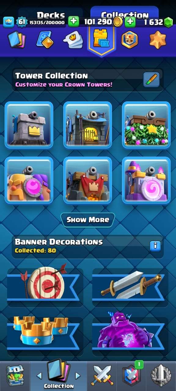Game account sale Clash Royale
