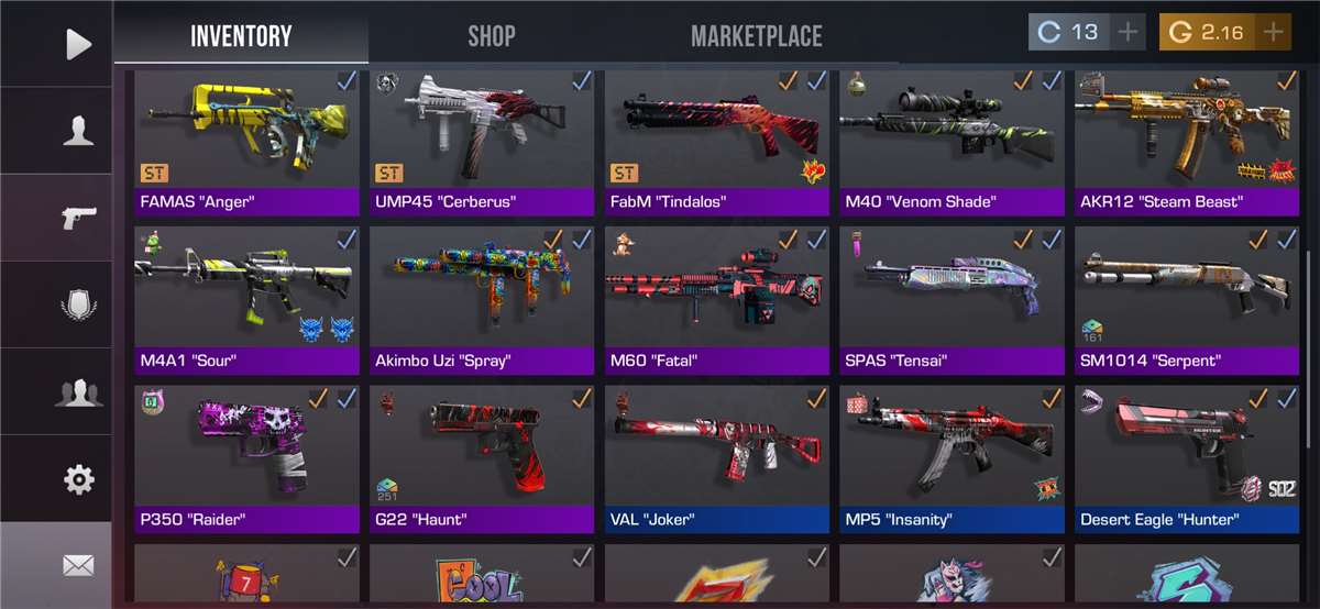 Game account sale Standoff 2