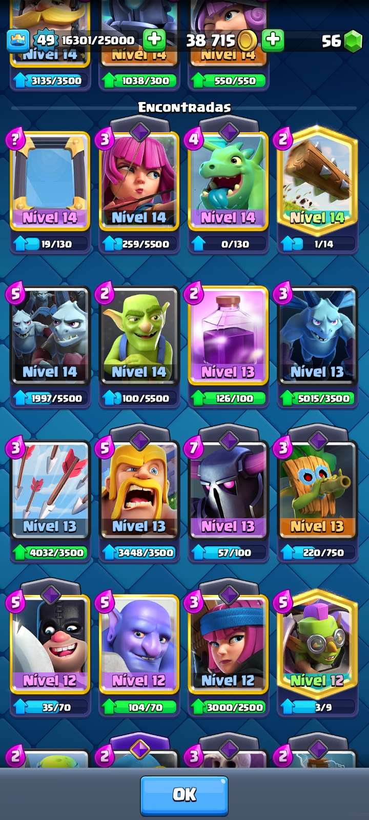 Venda de conta de jogo Clash Royale