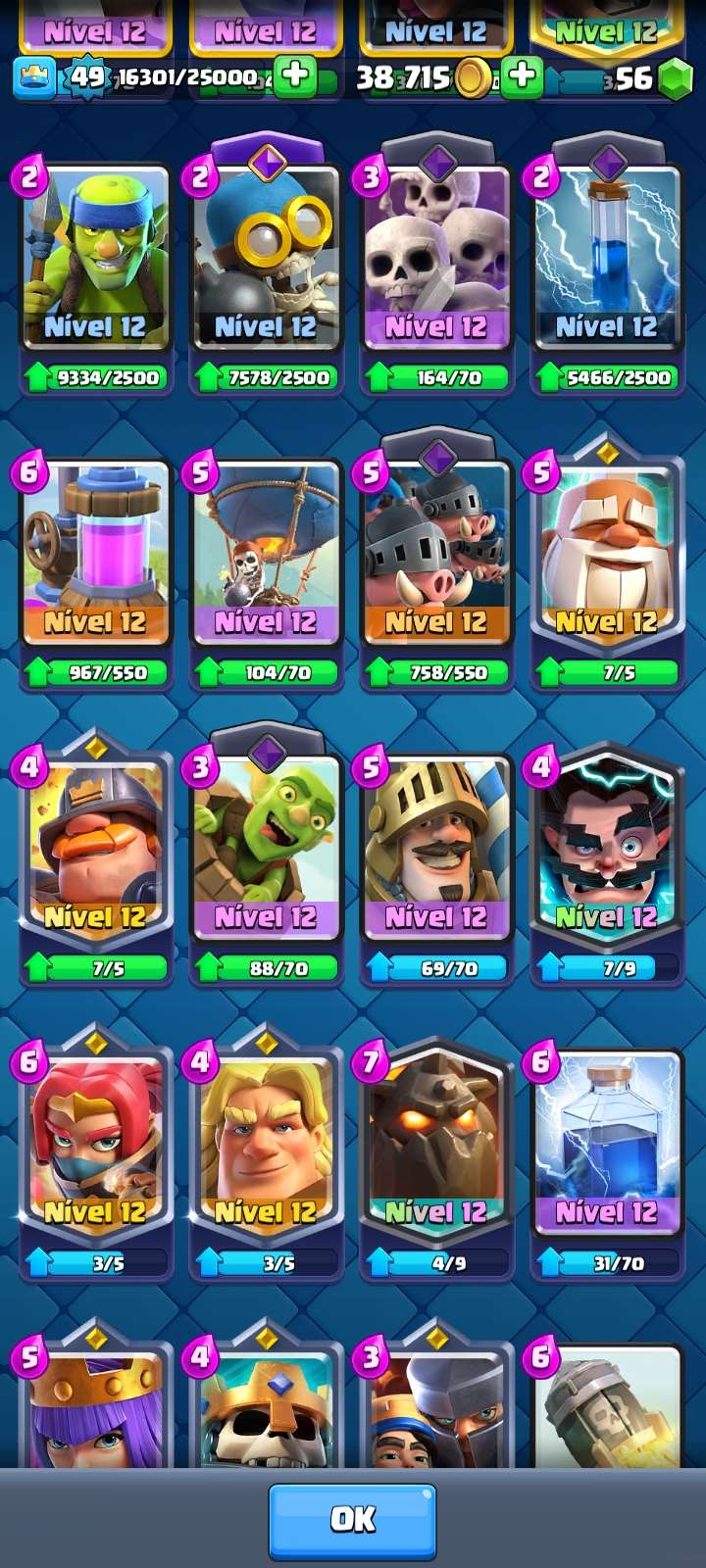 Venda de conta de jogo Clash Royale