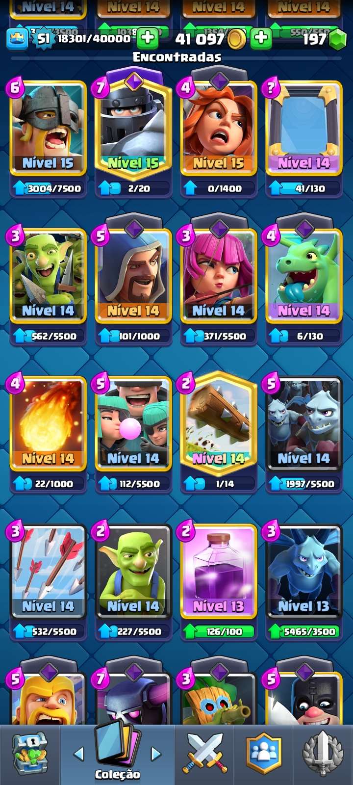 Venda de conta de jogo Clash Royale