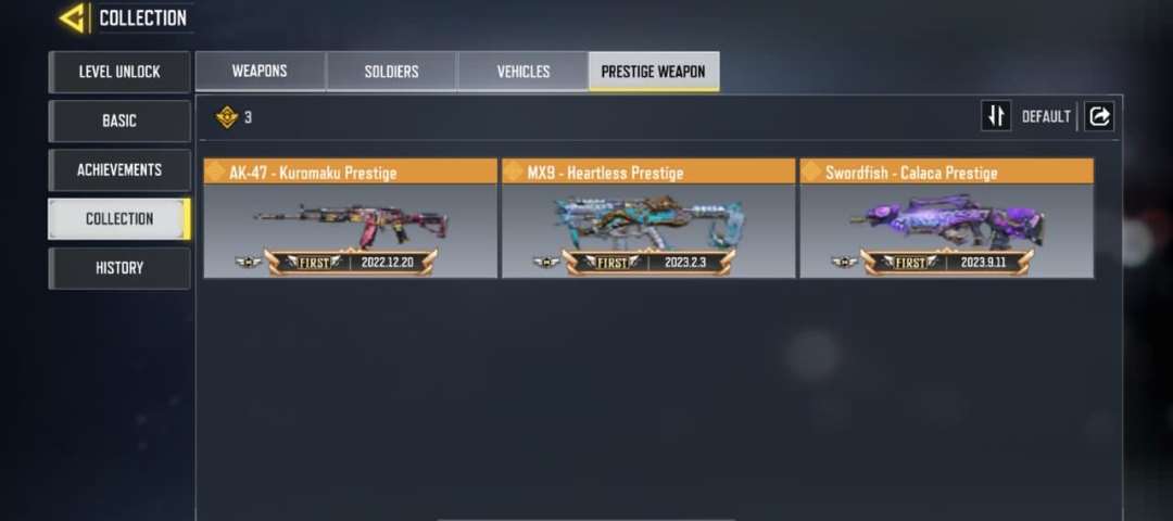 Game account sale Call of Duty Mobile