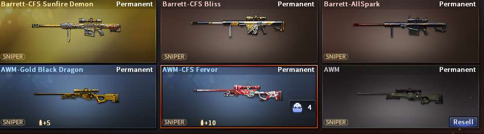 Game account sale CrossFire