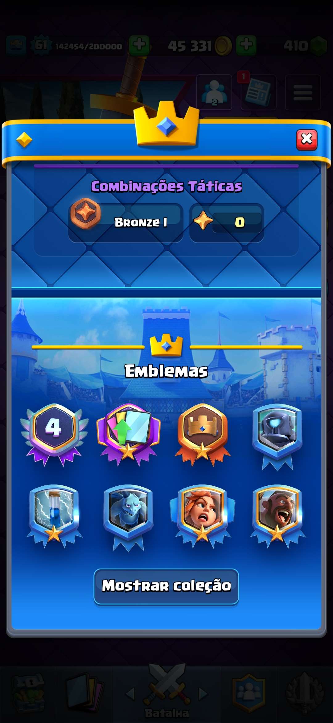 Venda de conta de jogo Clash Royale