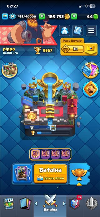Contas Clash Royale