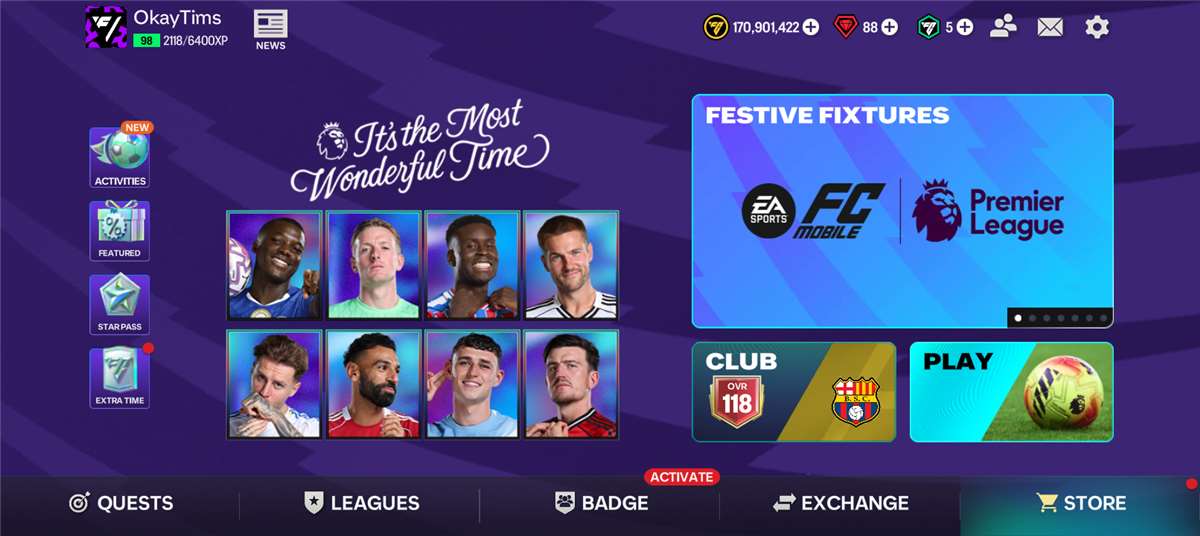 Game account sale Fifa mobile